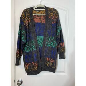 Vintage Basler Cardigan Sweater Size 8 Mohair Blend Grandma Core Whimsigoth